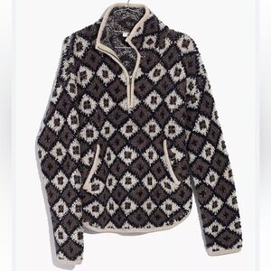 Madewell 1/2 Zip Popover Sweater sz XS